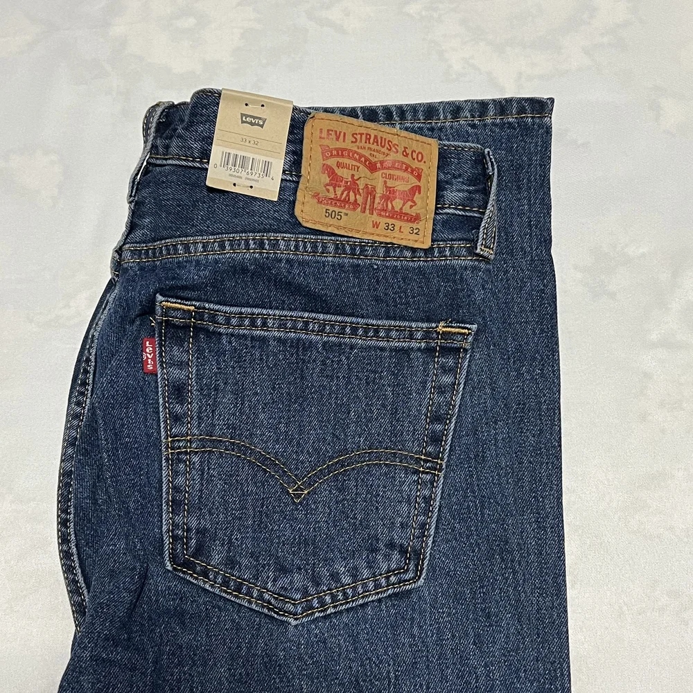 Levi's Men's Straight Leg Jeans‎ in Dark Blue Denim